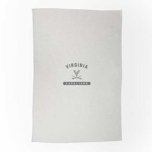 Virginia sublimated sweatshirt blanket by Logo Brands, featuring a cozy, soft fabric with vibrant Virginia-themed design.