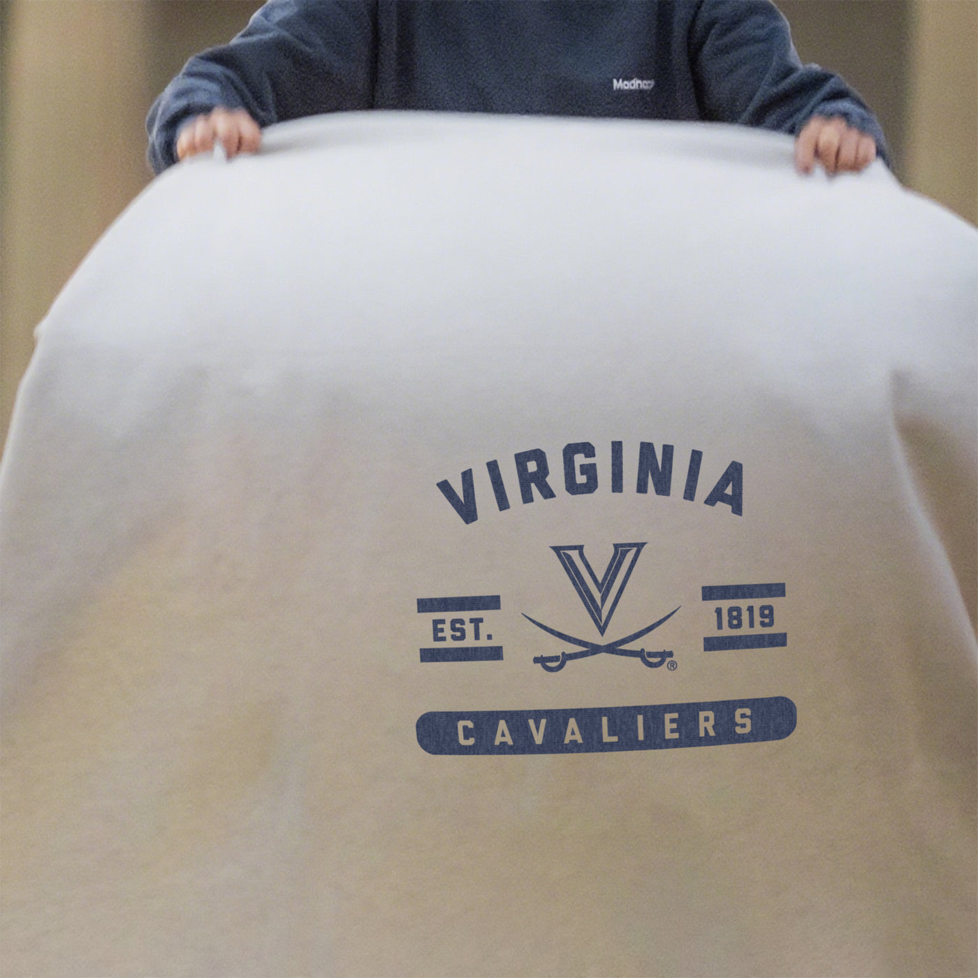 Virginia Sublimated Sweatshirt Blanket