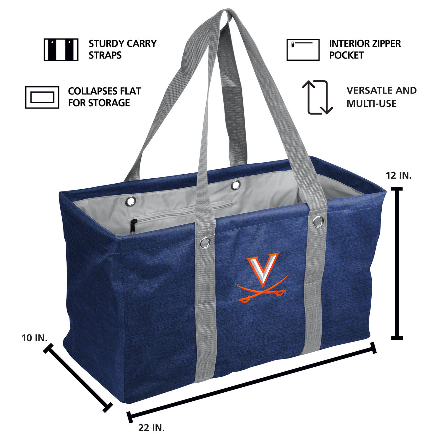 Virginia Crosshatch Picnic Caddy - Logo Brands
