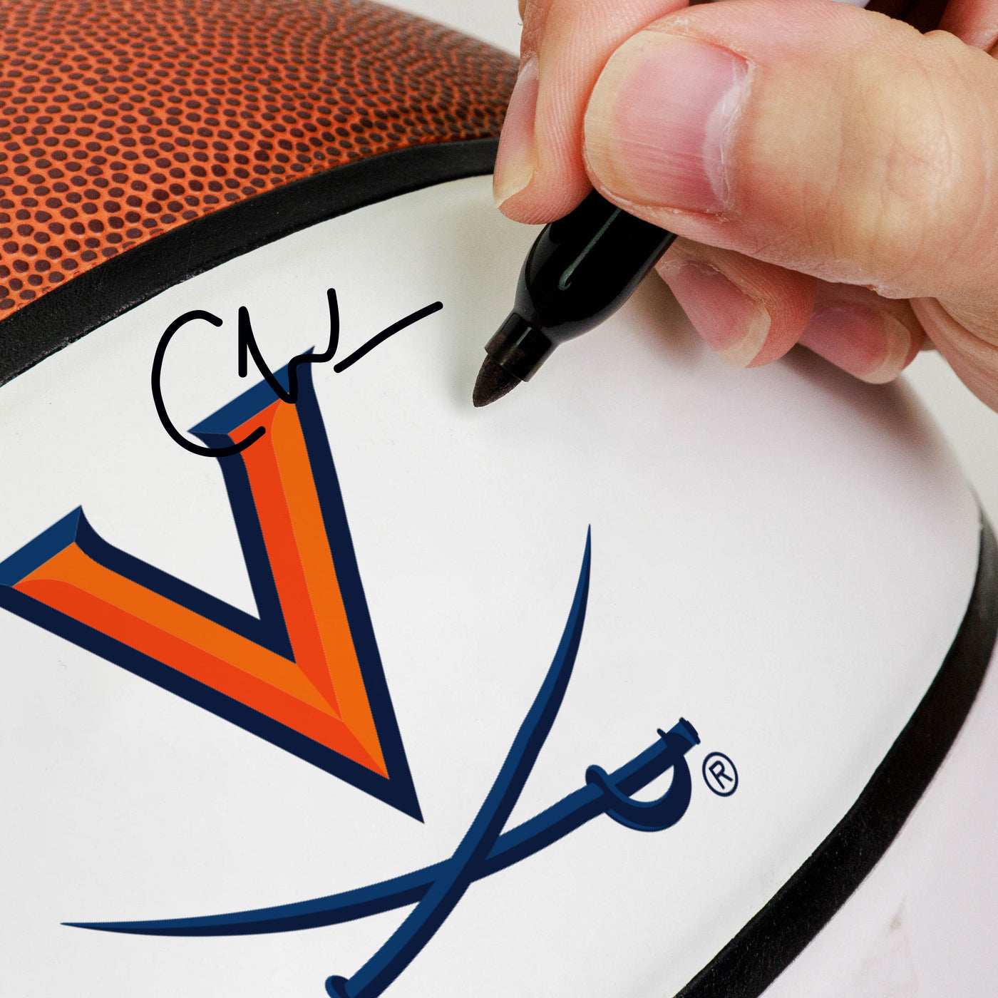 Virginia Official-Size Autograph Basketball