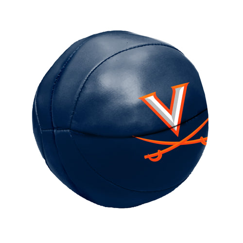 Virginia Micro Plush Basketball by Logo Brands, soft recreation basketball with micro plush surface, suitable for casual play and display.