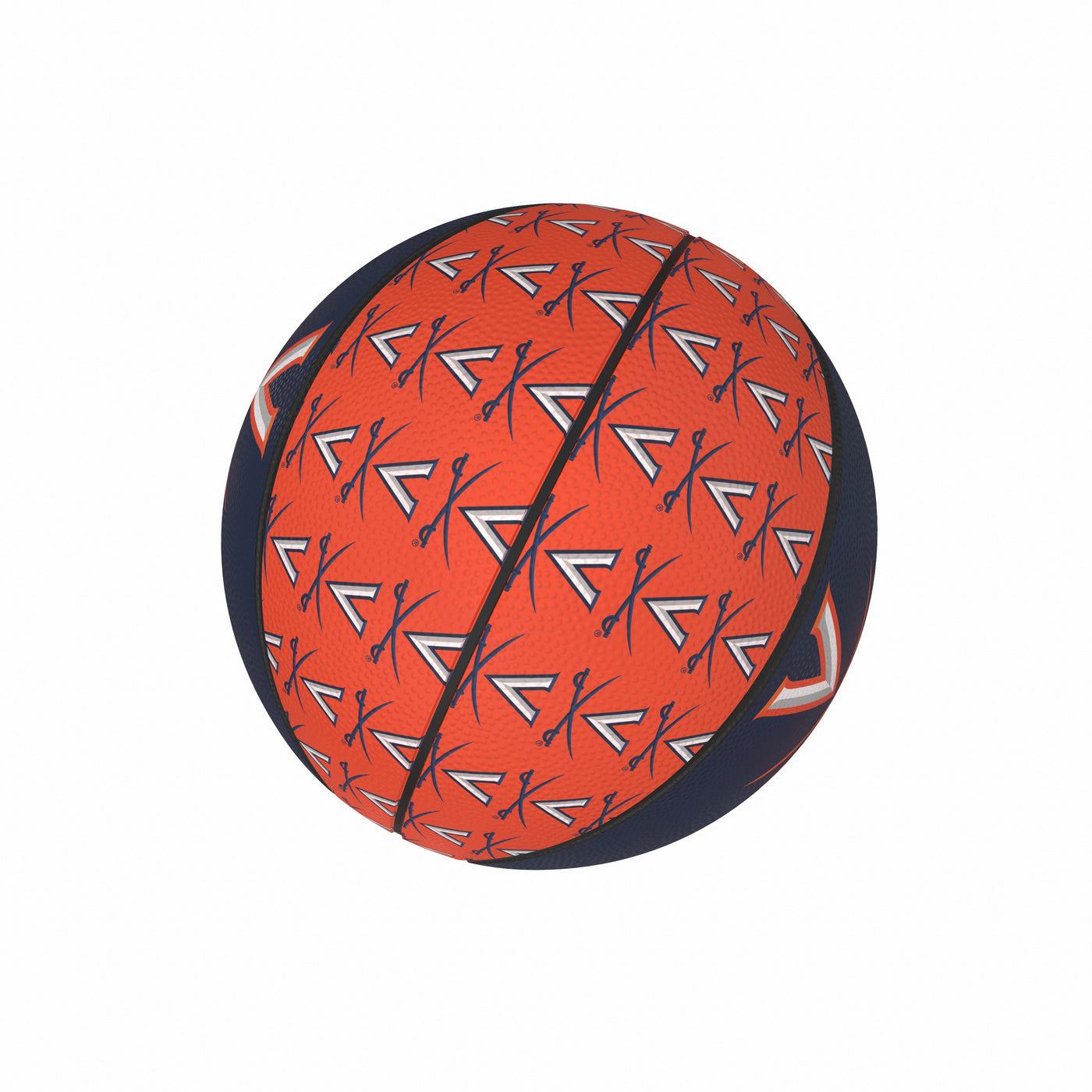 Virginia Repeating Logo Mini-Size Rubber Basketball