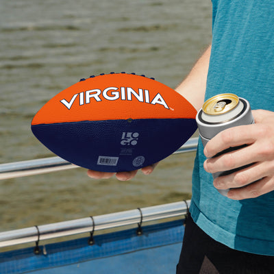 Virginia Pinwheel Junior Size Rubber Football