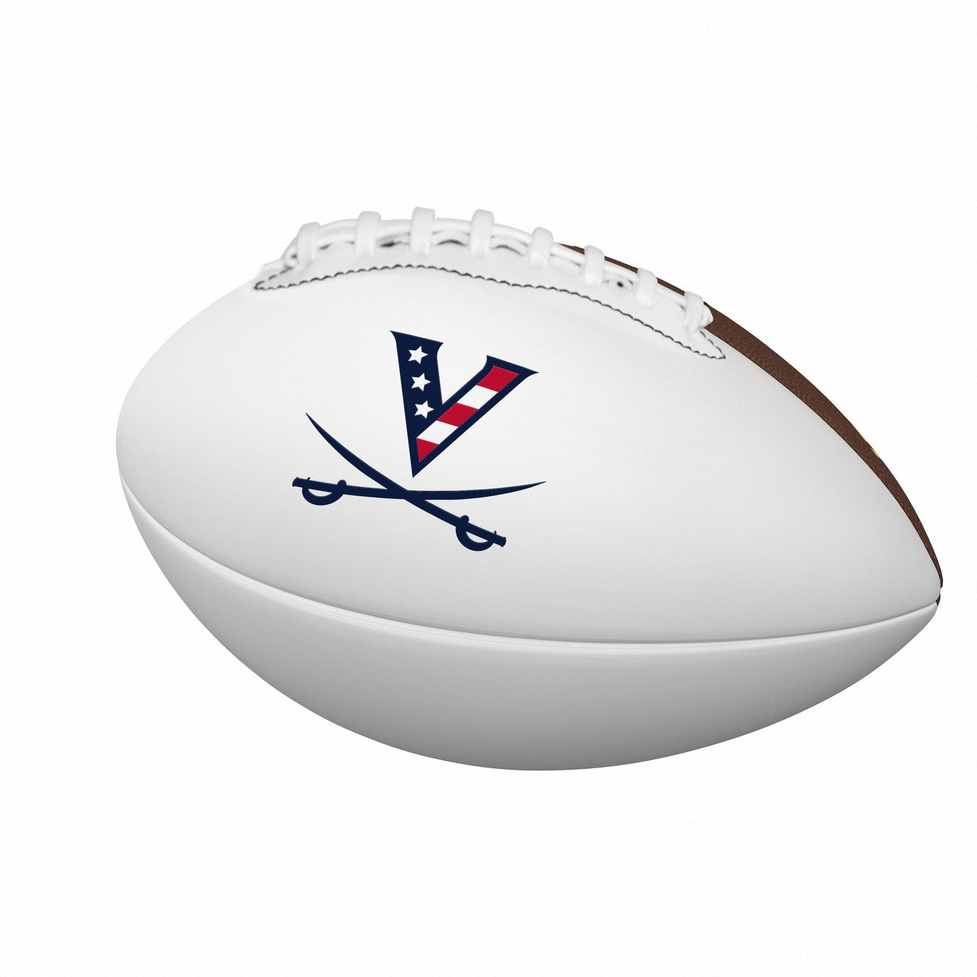 Virginia Red White and Hoo Mini Size Autograph Football