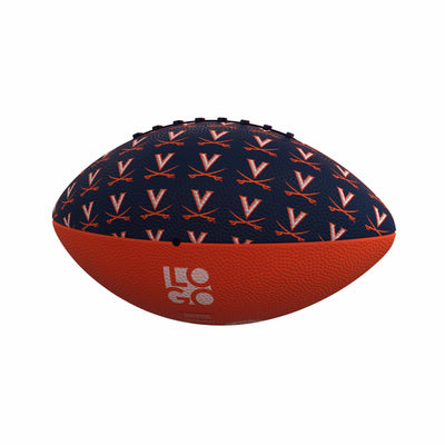 Virginia Repeating Mini Size Rubber Footballl