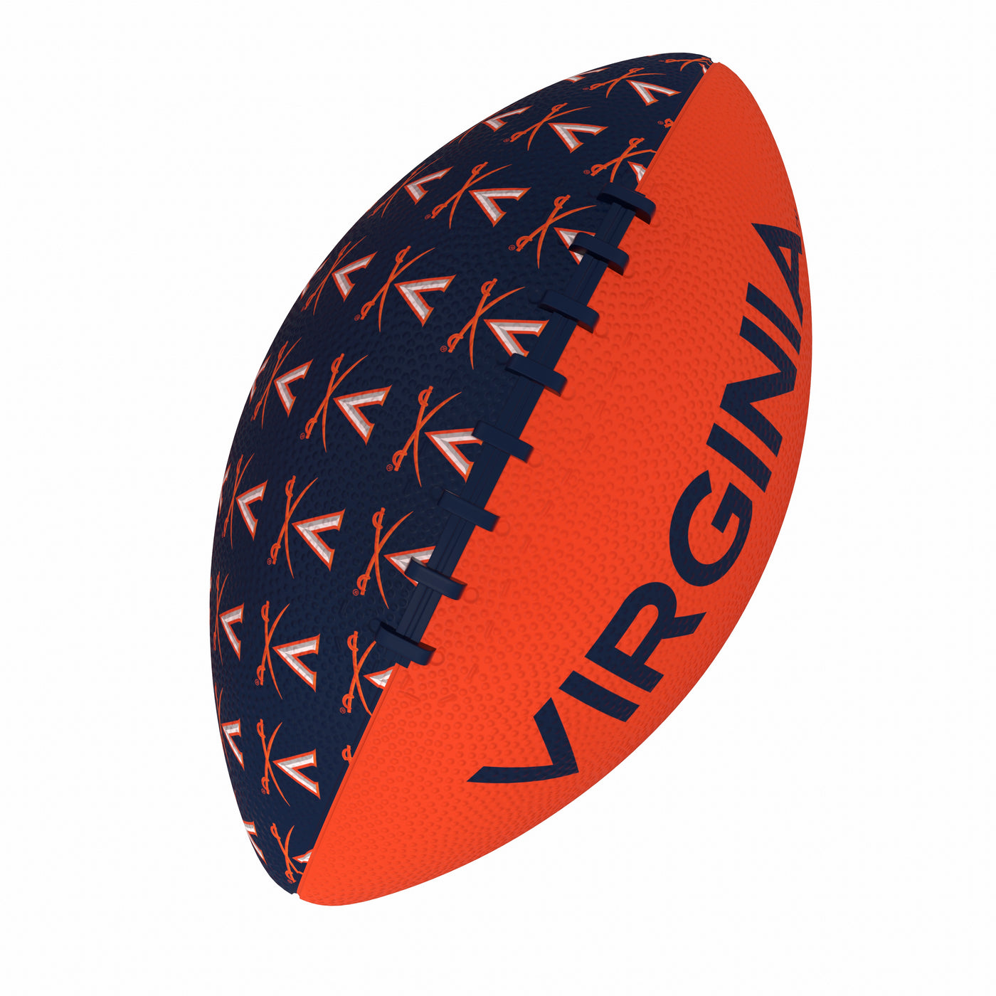 Virginia Repeating Mini Size Rubber Footballl