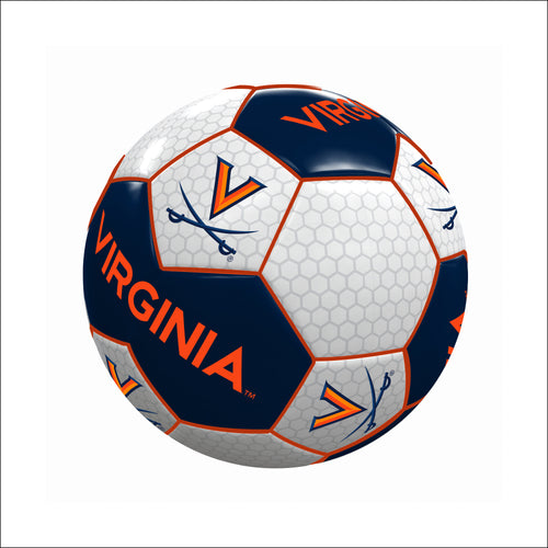 Virginia Soccer Ball by Logo Brands, recreation soccer ball with classic design and bold colors, suitable for casual play.