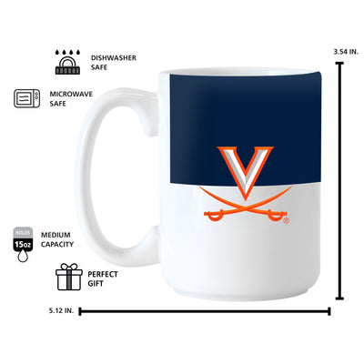 Virginia 15oz Colorblock Sublimated Mug