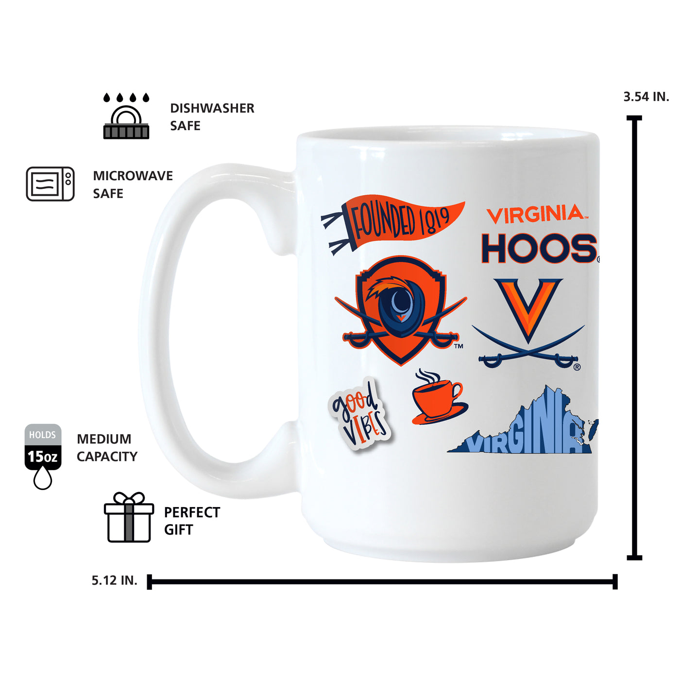 Virginia 15oz Native Sublimated Mug
