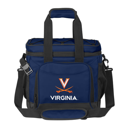 Virginia 24 Can Flex Cooler by Logo Brands, portable soft-sided cooler with handles, ideal for outdoor activities and picnics.