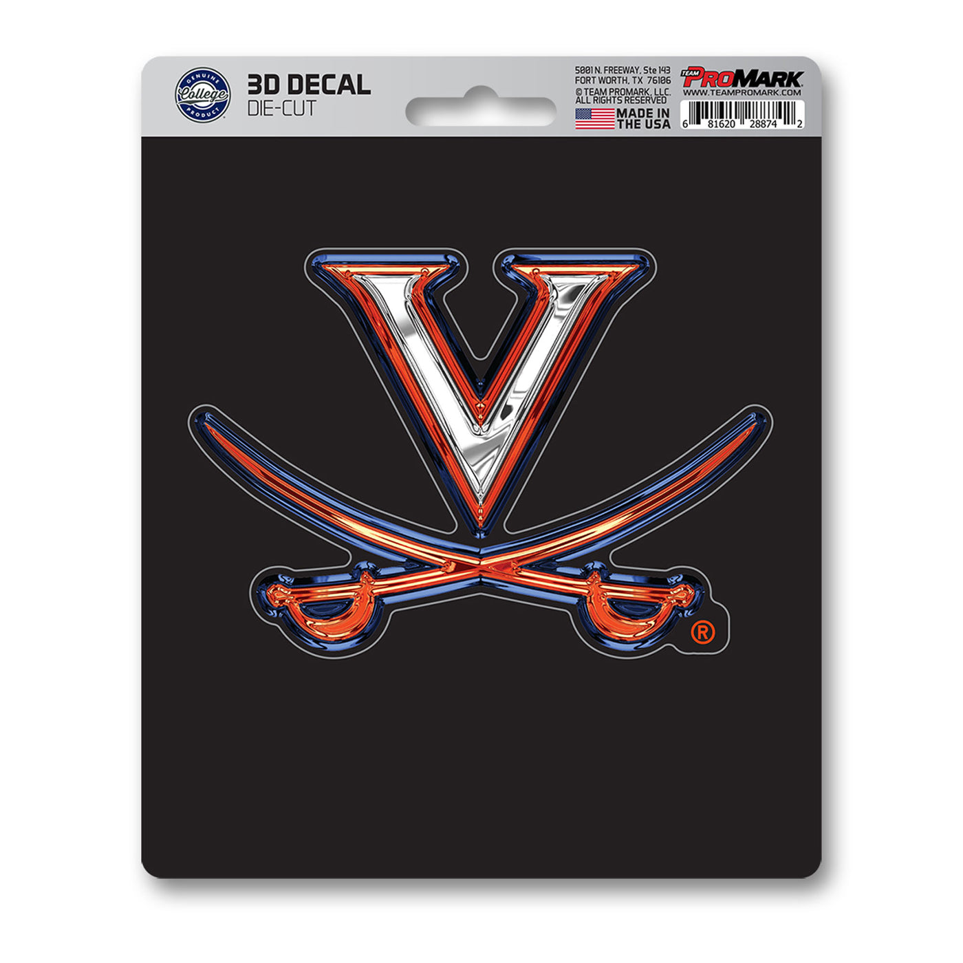 University of Virginia 3D Decal