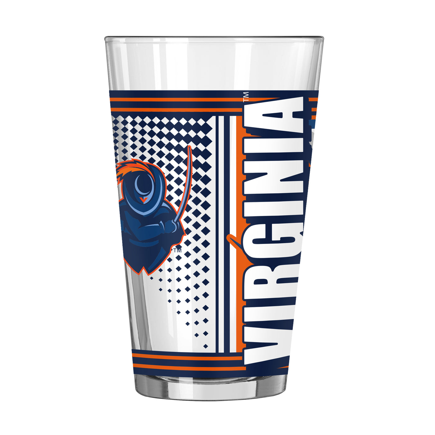 Virginia 16oz Hero Pint Glass - Logo Brands