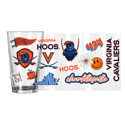 Virginia 16oz Native Pint Glass