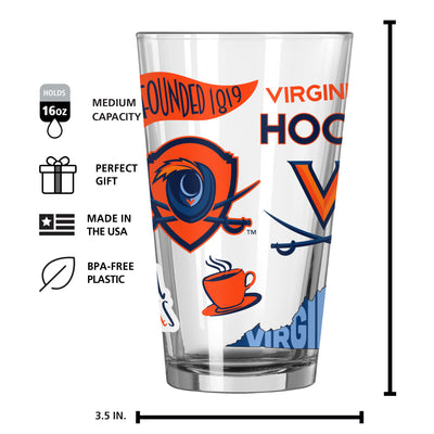 Virginia 16oz Native Pint Glass