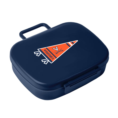 Virginia Travel Pennant Lunch Box cooler by Logo Brands with colorful pennant design, insulated for food and drink storage.
