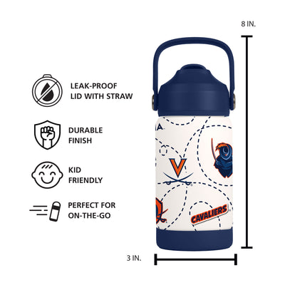 Virginia 12oz Mascot SS Kids Bottle
