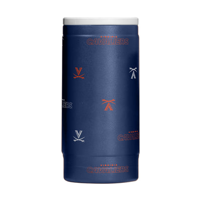 Virginia 12oz Step And Repeat Powdercoat SlimCan Coolie