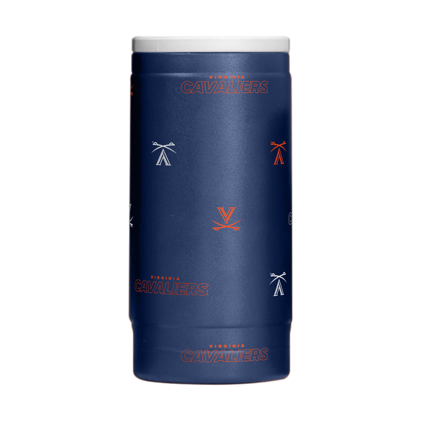 Virginia 12oz Step And Repeat Powdercoat SlimCan Coolie