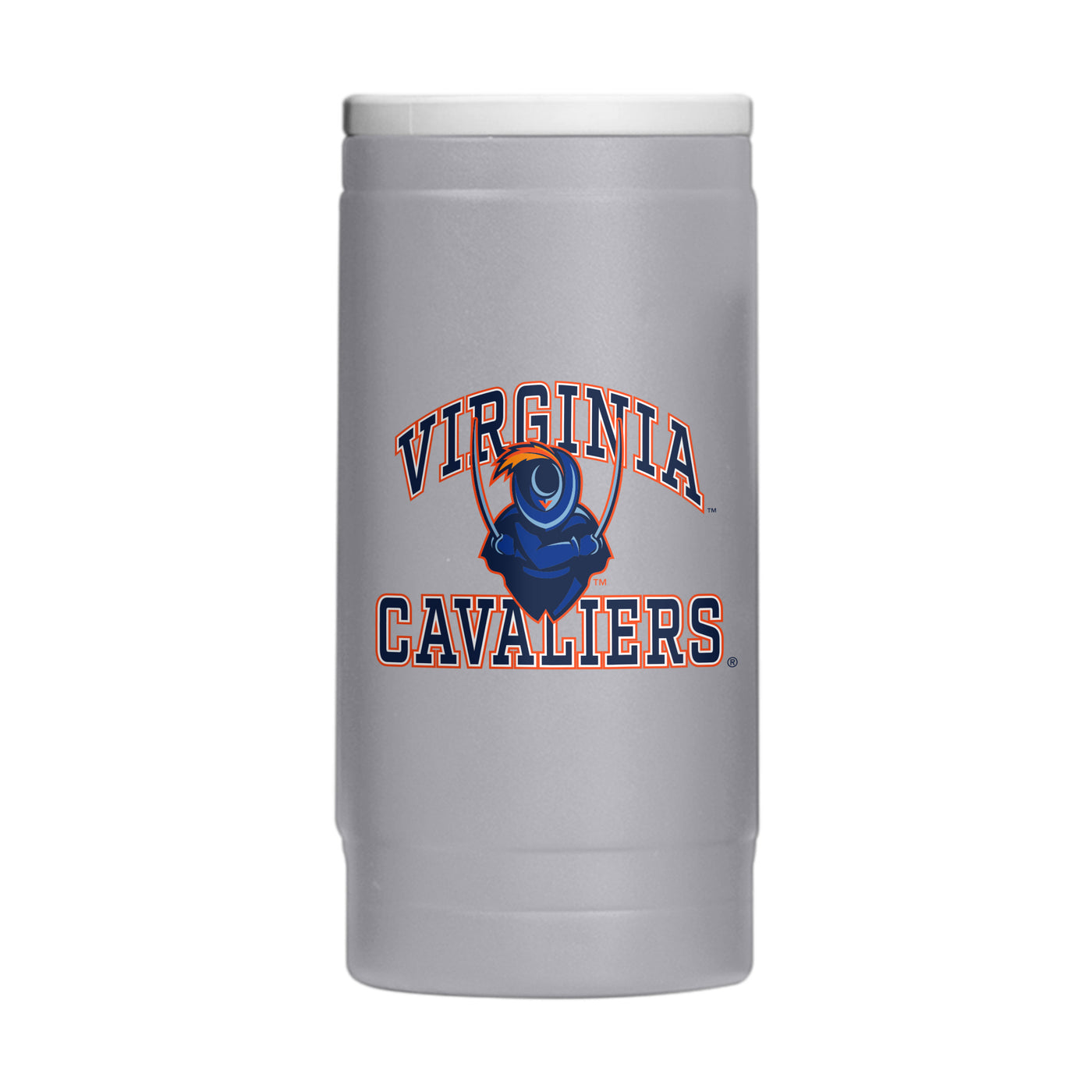 Virginia 12oz Athletic Powder Coat Slim Can Coolie