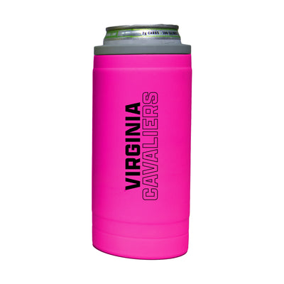 Virginia 12oz Electric Stacked Soft Touch Slim Coolie - Logo Brands