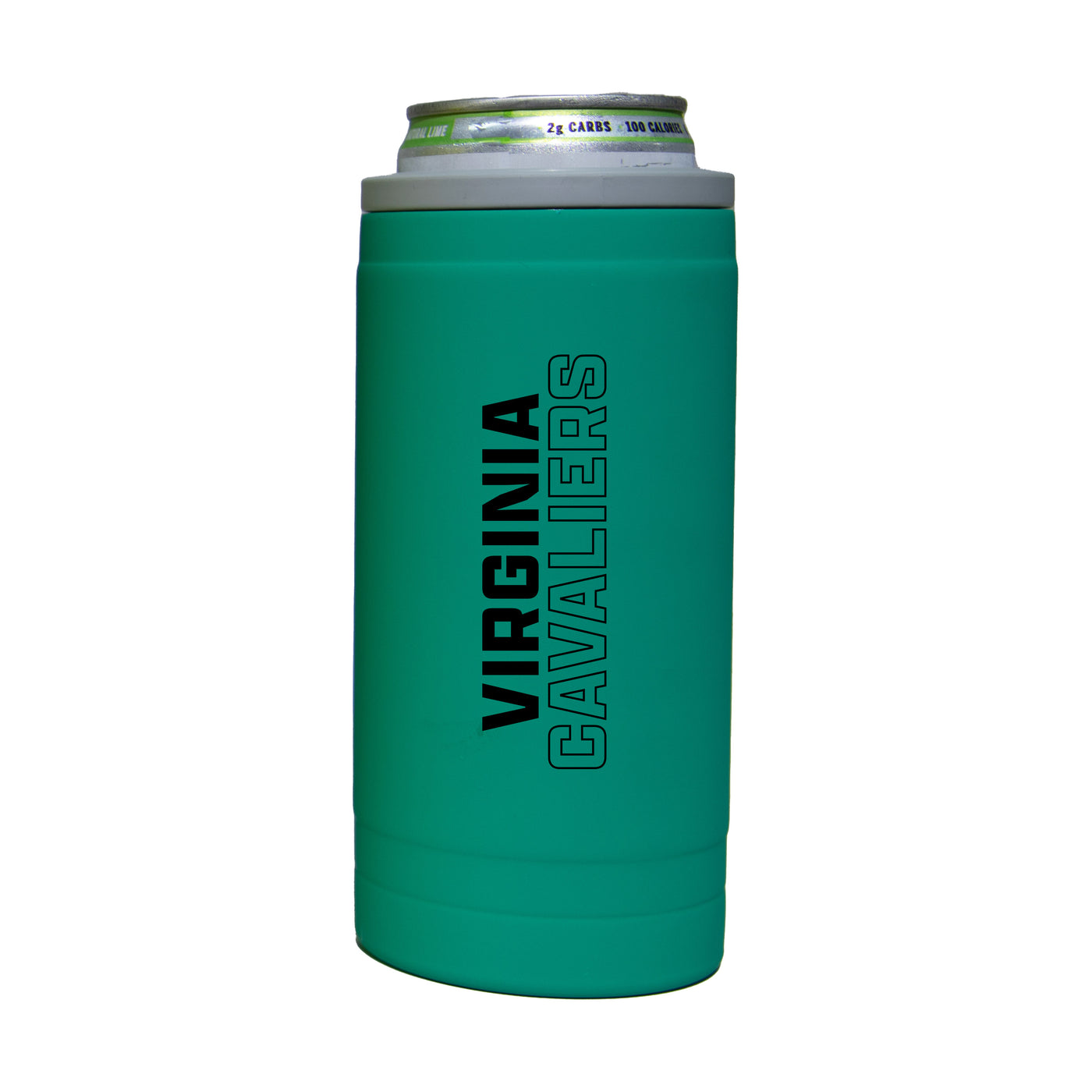 Virginia 12oz Optic Stacked Soft Touch Slim Coolie - Logo Brands