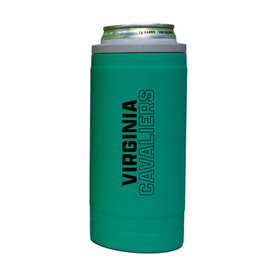 Virginia 12oz Optic Stacked Soft Touch Slim Coolie - Logo Brands