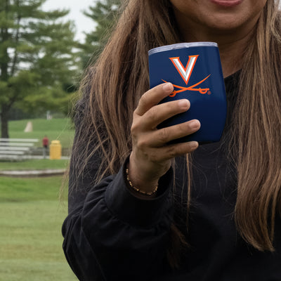 Virginia 16oz Gameday Stainless Curved Beverage