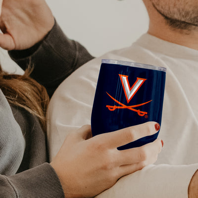 Virginia 16oz Gameday Stainless Curved Beverage