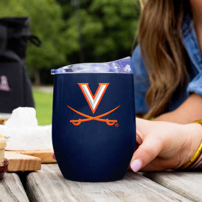 Virginia 16oz Gameday Stainless Curved Beverage