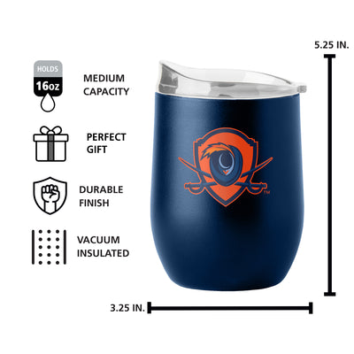 Virginia 16oz Flipside Powder Coat Curved Bev