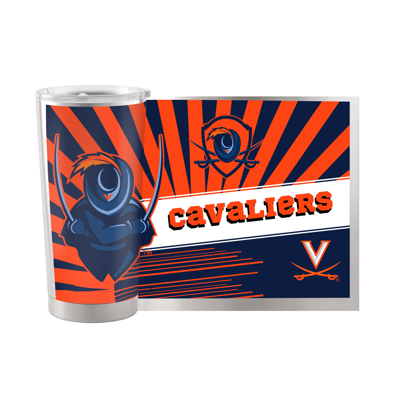 Virginia 20oz Mascot Stainless Tumbler