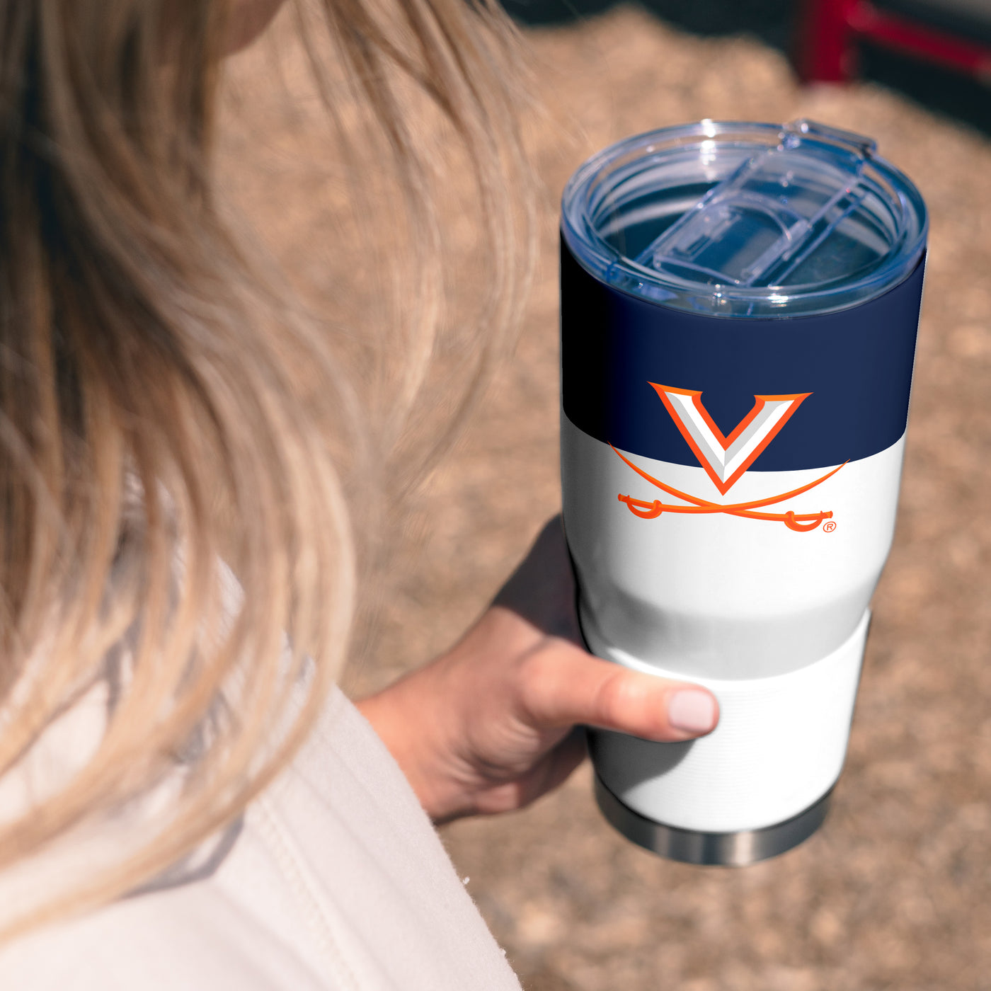 Virginia 30oz Colorblock Stainless Steel Tumbler