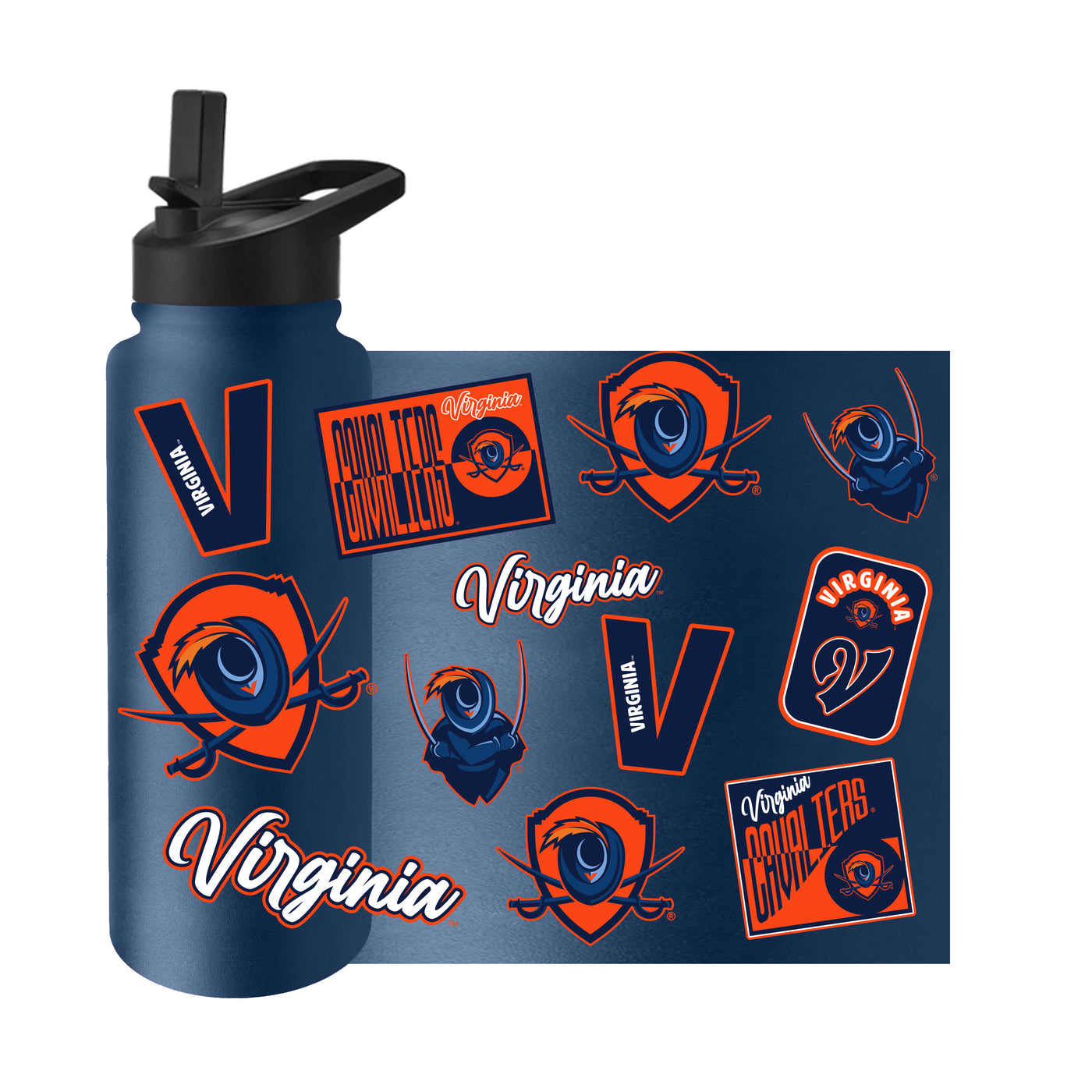 Virginia 34oz Dreamweave Quencher Bottle