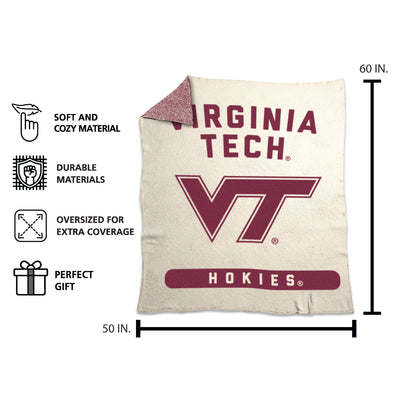 Virginia Tech Luxe Prime Dreams Throw