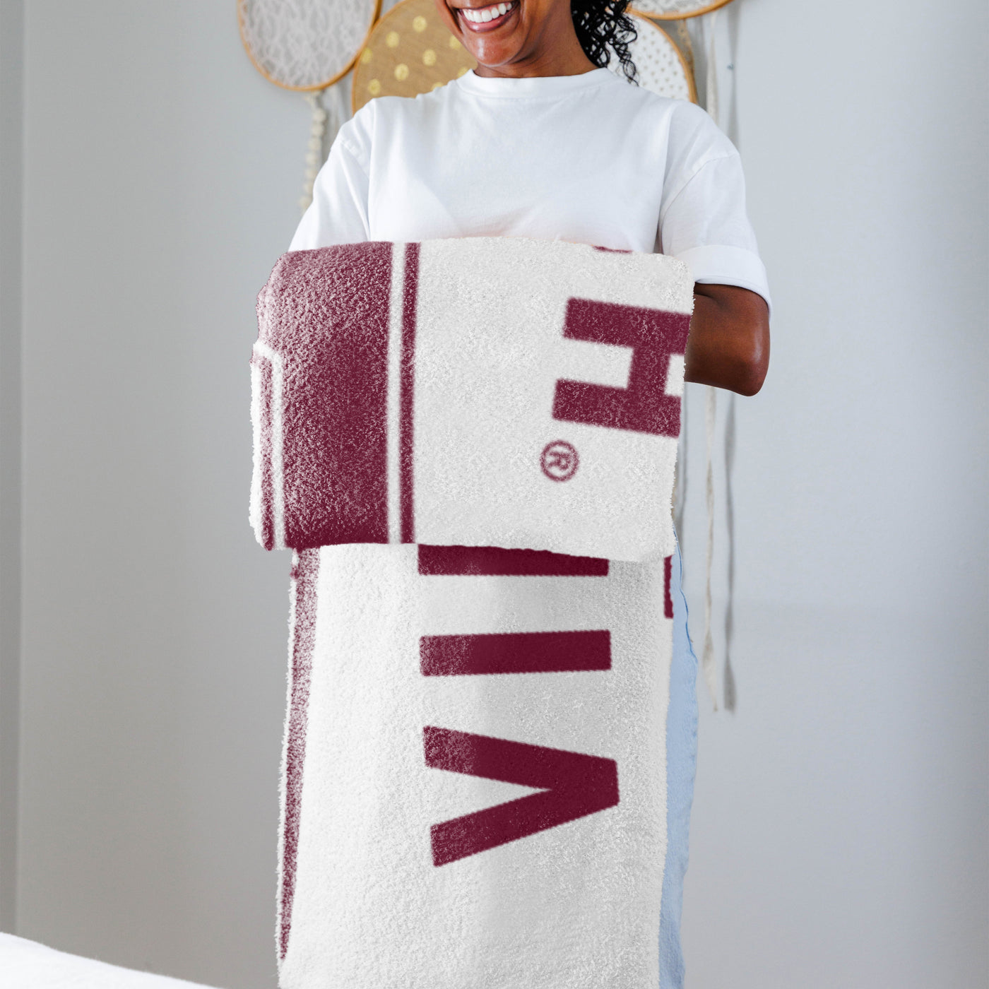 Virginia Tech Luxe Prime Dreams Throw
