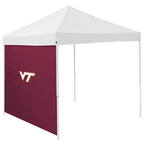 Virginia Tech 9x9 side panel shelter by Logo Brands, featuring team logo and durable fabric for outdoor use