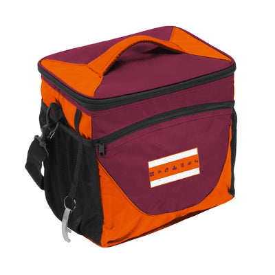 Virginia Tech Brand Pattern 24 Can Cooler - Logo Brands