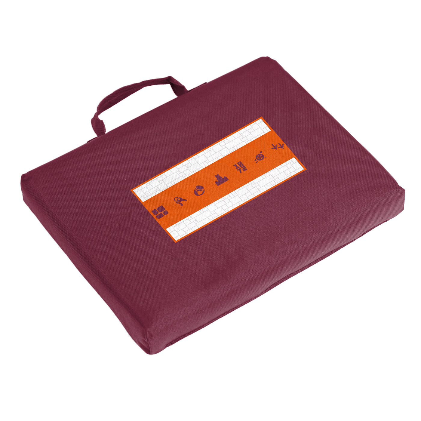 Virginia Tech Team Pattern Bleacher Cushion