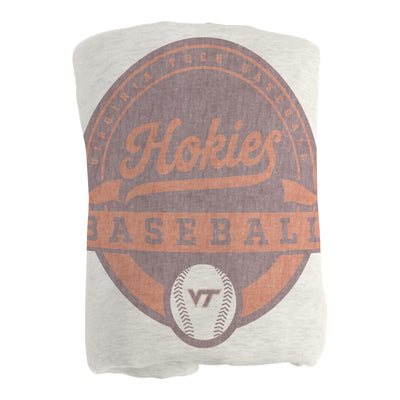 Virginia Tech Baseball Sublimated Sweatshirt Blanket