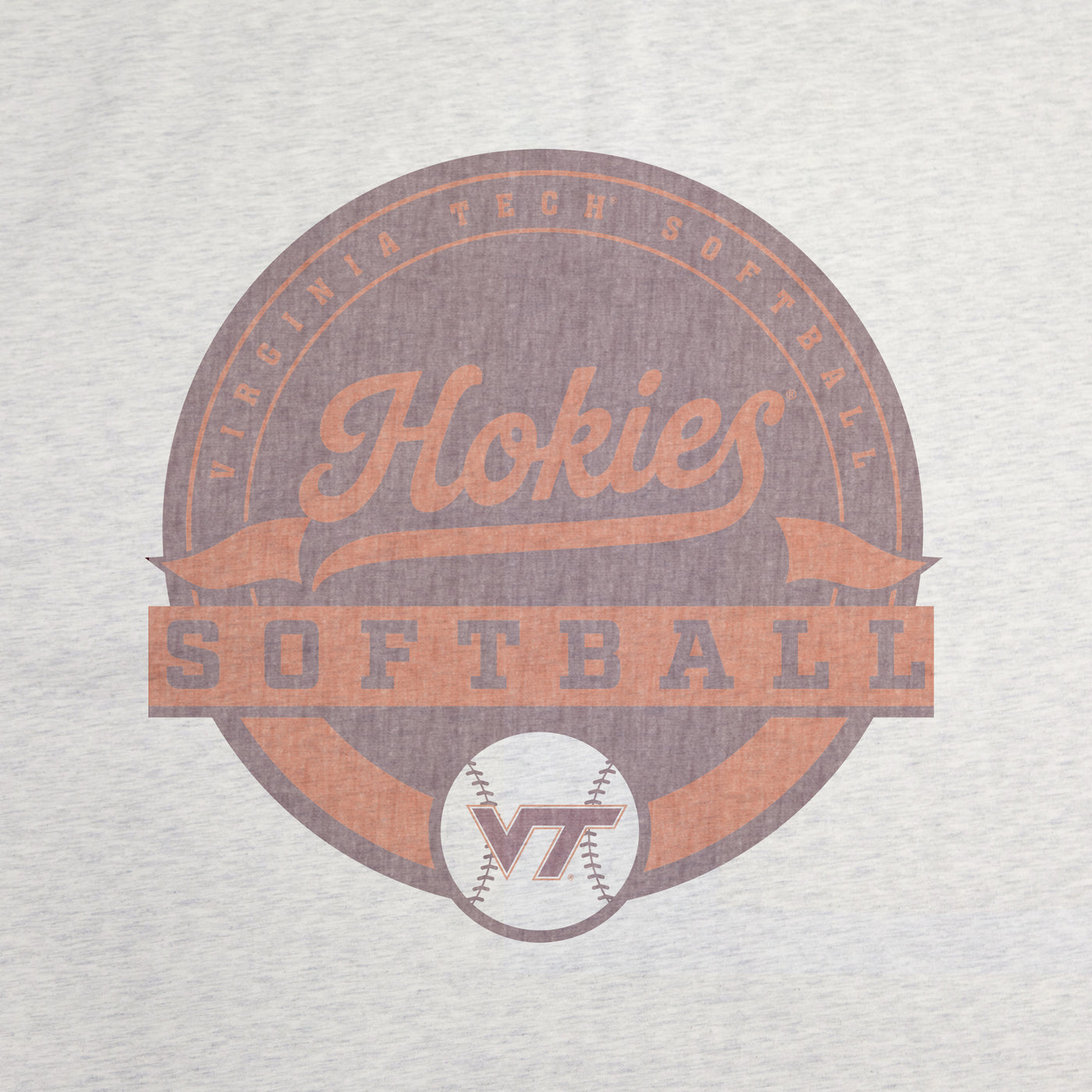 Virginia Tech Softball Sublimated Sweatshirt Blanket