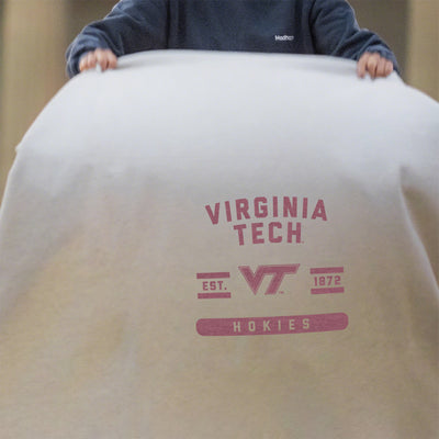 Virginia Tech Oatmeal Sweatshirt Blanket