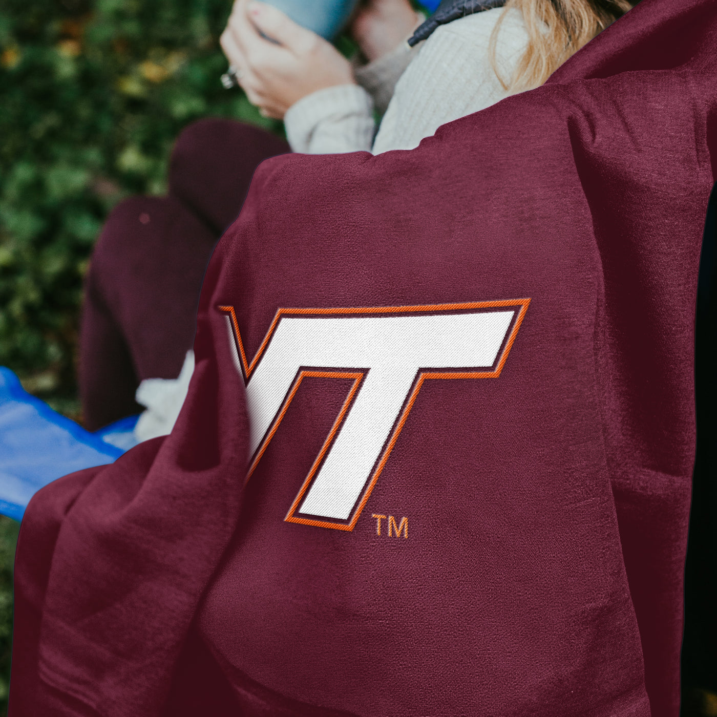 Virginia Tech Sweatshirt Blanket - Logo Brands