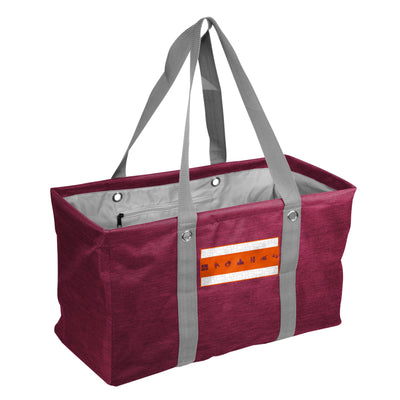 Virginia Tech Brand Pattern Crosshatch Picnic Caddy - Logo Brands