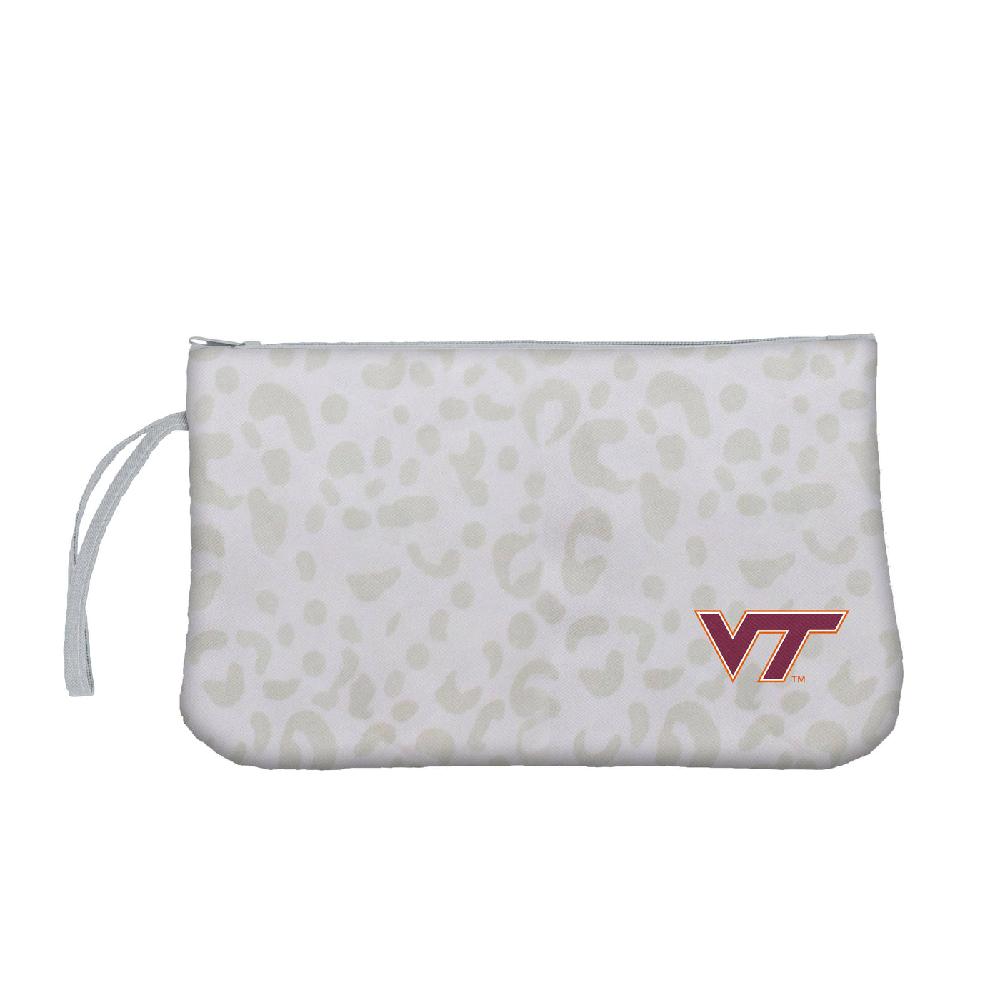 Virginia Tech Leopard Print Wristlet