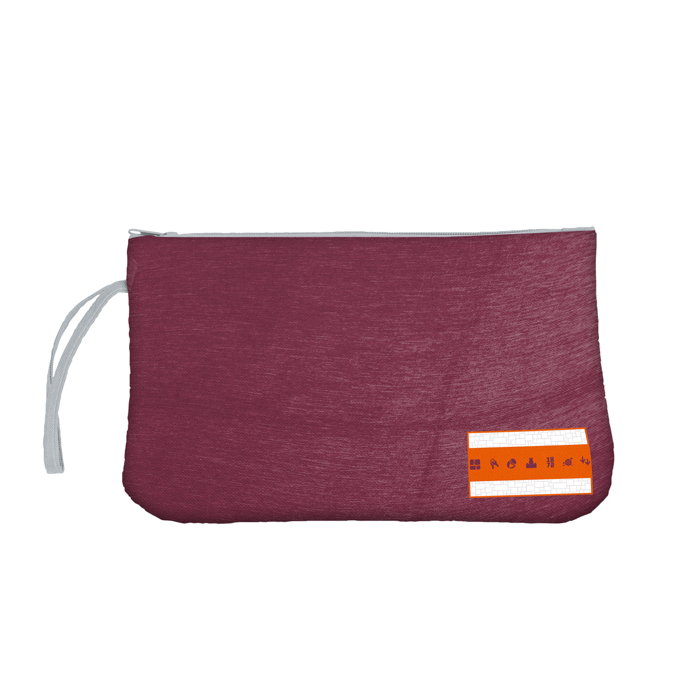 Virginia Tech Brand Pattern Crosshatch Wristlet - Logo Brands