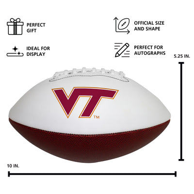 Virginia Tech Official-Size Autograph Football