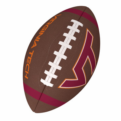 Virginia Tech Team Stripe Official-Size Composite Football
