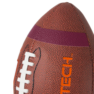 Virginia Tech Team Stripe Official-Size Composite Football