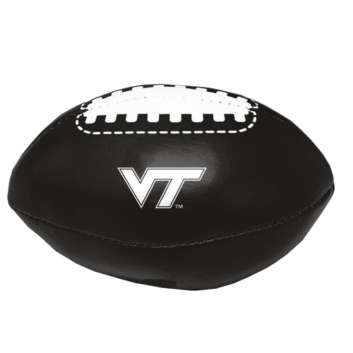 Virginia Tech micro soft football by Logo Brands, featuring team logo and vibrant colors, perfect for recreation and display.