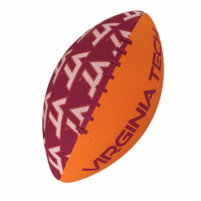 Virginia Tech Repeating Mini-Size Rubber Football - Logo Brands